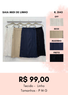 5143 SAIA MIDI DE LINHO - comprar online