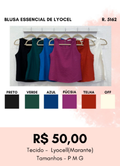 5162 BLUSA ESSENCIAL DE LYOCELL - comprar online