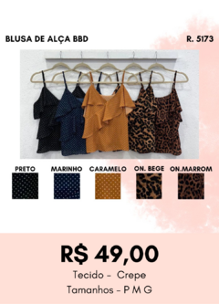 5173 - BLUSA DE ALÇA E BBD - comprar online