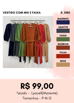 5180 VESTIDO COM MG E FAIXA - comprar online