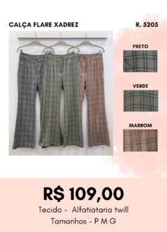 5205 CALÇA FLARE XADREZ - comprar online