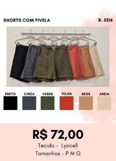 5216 - SHORTS COM FIVELA - comprar online