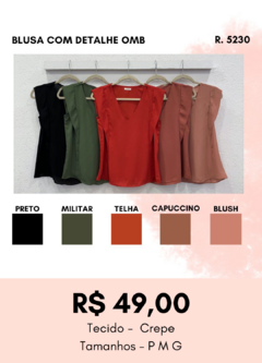 5230 BLUSA COM DETALHE OMB - comprar online