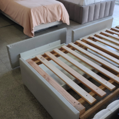 Cama con 2 cajones (Tapizado liso) - tienda online