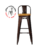 Banqueta Tolix asiento de madera en cobre viejo altura del mismo de 75cm - sillas-online.com
