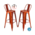 Banquetas Tolix asiento de chapa rojo - sillas-online.com