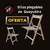 Combo de 6 sillas plegables de madera de guayubira - comprar online