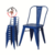 Silla Tolix con asiento de chapa en color azul - comprar online