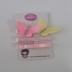 Kit Hair Clip Borboletas Encantadas