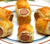 ROLLS DE SALCHICHITAS CON HOJALDRE X 12 UNIDADES