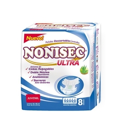 Nonisec Ultra Anatómico pañal Elastizado juvenil x 8