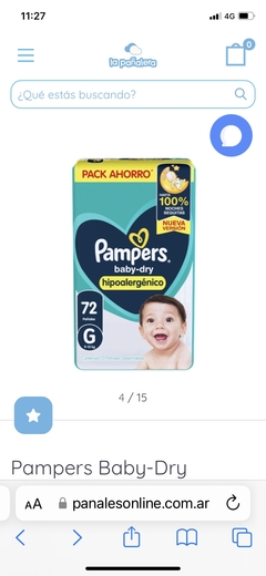 PAMPERS BABY DRY - comprar online