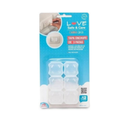 Tapa Enchufe De 3 Patas Love Safe & Care