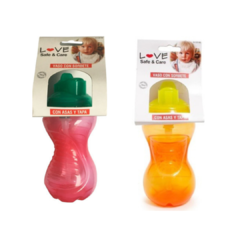 Vaso Para Bebes Con Sorbete Y Tapa Love 300 ml art 9148