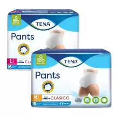 Tena ropa interior clasica x 16