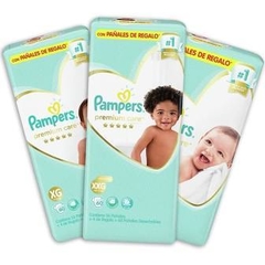 Pampers Premium Care piel delicada hipoalergenico (Ver Talles)p