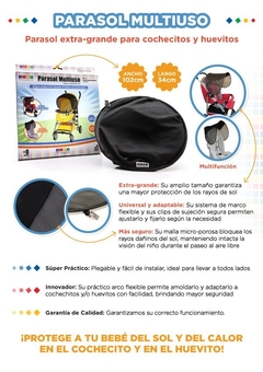 Imagen de PARASOL MULTIUSO PARA COCHECITO Y HUEVITO BABY INNOVATION