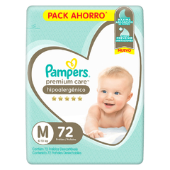 Pampers Premium Care piel delicada hipoalergenico (Ver Talles)p - comprar online