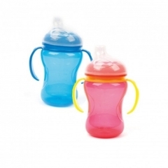 LOVE Vaso con asas, pico de silicona y tapa. 270ML - Pañalera Pampa