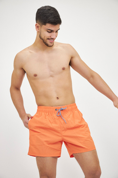 SHORT DE BAÑO LISO NARANJA