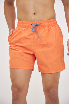 SHORT DE BAÑO LISO NARANJA - comprar online