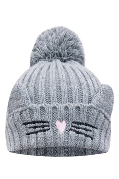 Gorro Kukie orelhinha de Gatinha em Tricot