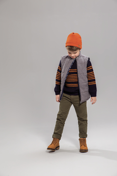 Calça Lucboo em sarja - Lipe & Lissa Kids Moda Infantil