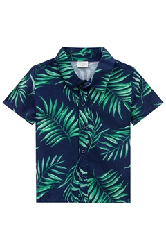 Conjunto Lucboo bebê Camisa em viscose e estampa tropical na internet