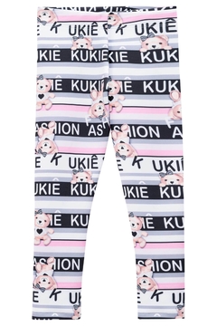 Conjunto Kukie com legging capri estampa ursinha - Lipe & Lissa Kids Moda Infantil