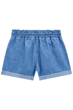 Cropped Kukie com boxy em tule e shorts jeans - comprar online