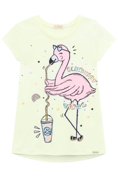 Conjunto Kukie Flamingo com bermuda ciclista - comprar online