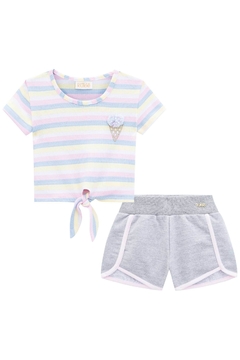 Conjunto Infantil Kukie Sorvetinho - Lipe & Lissa Kids Moda Infantil