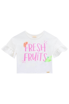 Conjunto Kukie Fruits blusa boxy e saia com tule - comprar online