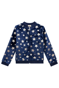 Blusa Infantil Kukie Bomber estrelas em Pelo Inverno