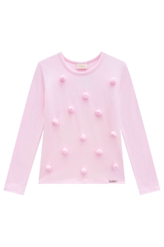 Blusa Kukie Pompom Manga Longa Inverno