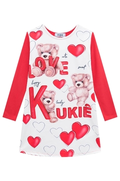 Vestido Inverno Kukie Ursinho Love