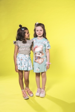 Vestido Infantil Kukie Ursinha Margaridas - comprar online