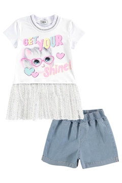 Conjunto Infantil Kukie gatinha Get Your Shine na internet