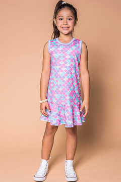 Vestido infantil Kukie regata sereia