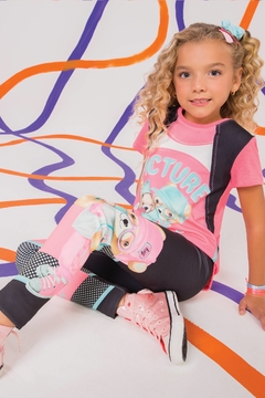 Conjunto Infantil Menina Kukie Blusa e com calça legging - Lipe & Lissa Kids Moda Infantil