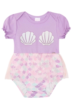 Body infantil baby Kukie sereia com saia em tule - Lipe & Lissa Kids Moda Infantil