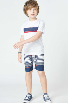 Conjunto infantil menino Lucboo camiseta MC e bermuda em nylon - comprar online