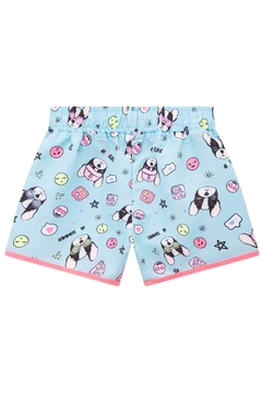 Shorts Infantil Kukie nylon estampa de dogs e emoji - comprar online