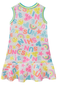 Vestido Infantil Kukie Verão colorido sun shine arco - iris e corações - comprar online