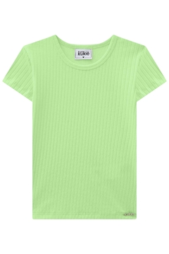 Blusa Infantil Kukie verde neon