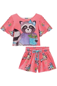 Conjunto Infantil Kukie Cropped Guaxinim coleção Alecrim na internet