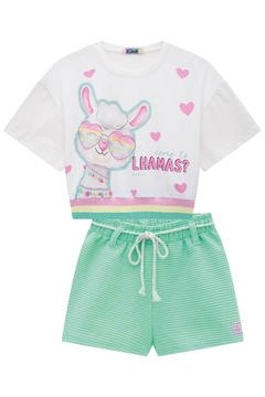 Conjunto infantil Kukie verão Lhama