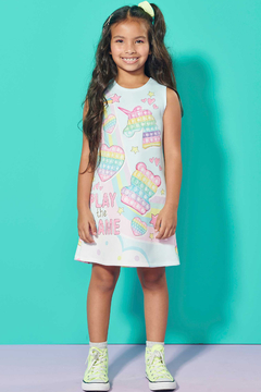 Vestido Infantil Kukie Verão Pop It na internet