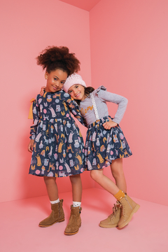 Vestido Infantil Kukie Coleção Alecrim em Chiffon na internet