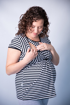 art.628 remera rayada  embarazo y lactancia - comprar online